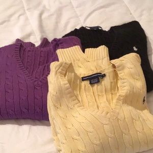 Ralph Lauren sport women’s V-neck sweaters
